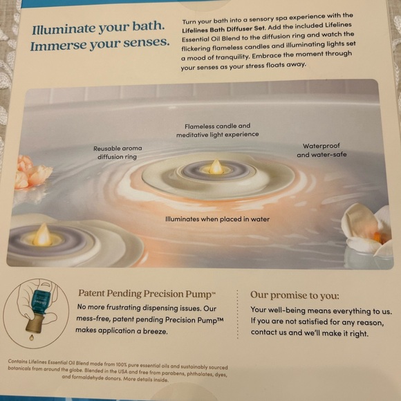 White Bath Diffuser Set - Picture 4 of 4